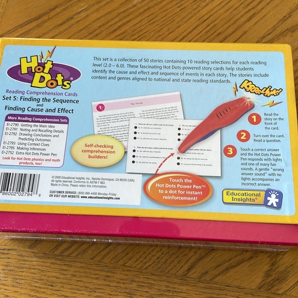 Hot Dots Reading Comprehension Cards Finding the Sequence/Finding Cause & Effect - Picture 2 of 4